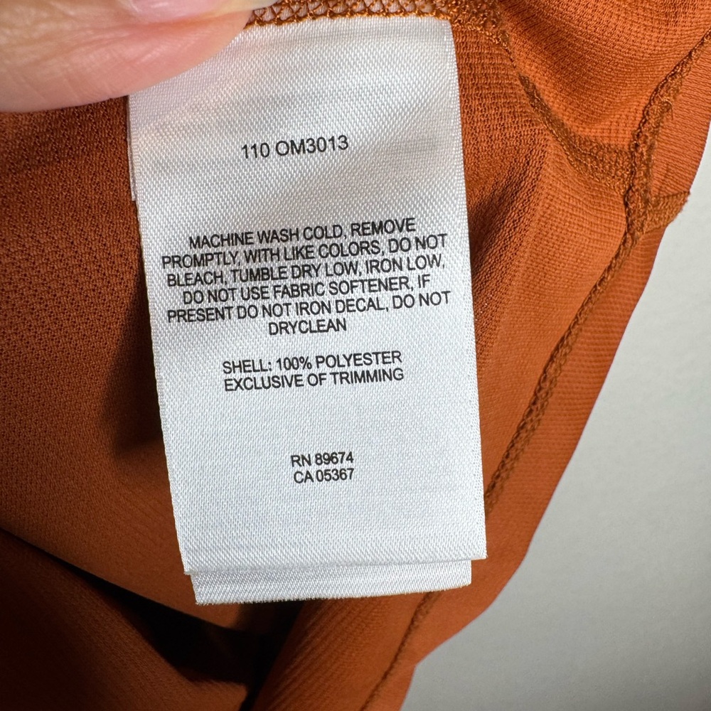 Mountain Hardwear Men’s Performance Short Sleeve Shirt L Burnt Orange Hiking - Picture 4 of 6
